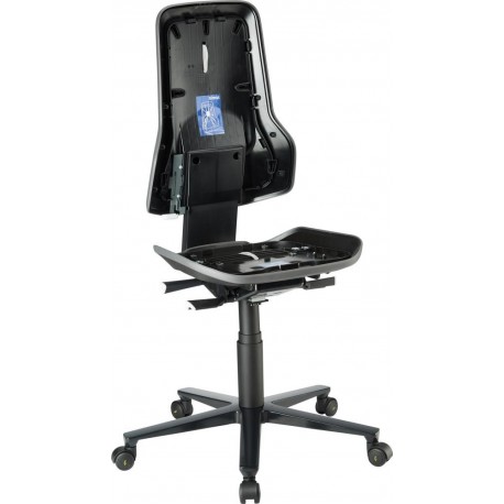 Chaise bureau ESD NEON 2 gris avec roue perman