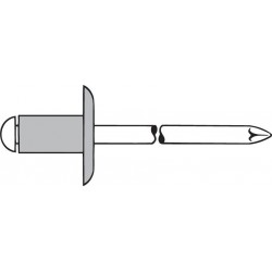 Rivet Alu Grosse tête K14 5 x10mm Gesipa(Par 250)