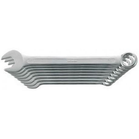 Jeu de clés mixtes DIN 3113 A, ISO 3318, Quantité : 11 pièces, Contenu 8 9 10 11 12 13 14 15 17 19 22 mm