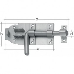 Verrou avec boucle 180mm