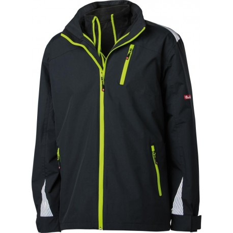 Blouson 3 en 1 FORTIS 24, noir/vert citron, Taille L