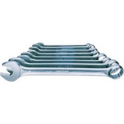 Jeu de clés mixtes, modèle court, DIN 3113 A, ISO 3318, Quantité : 11 pièces, Contenu 8 9 10 11 12 13 14 15 17 19 22 mm