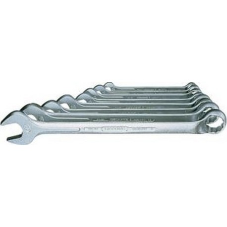 Jeu de clés mixtes en acier au vanadium 31CrV3, Quantité : 11 pièces, Contenu 8 9 10 11 12 13 14 15 17 19 22 mm
