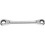 Clé polygonale double à cliquet, Cote s/plats : 10 x 11 mm, Long. 154 mm, Angle de travail 7 °