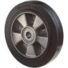 Roue de transpalette élastique noir/Alu Lg.K