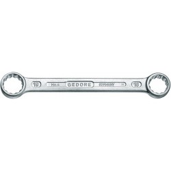 Clé polygonale double, droite, acier au chrome-vanadium 31CrV3, Cote s/plats : 30 x 36 mm, Long. 357 mm
