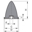 Silent bloc caoutchouc GP EP 50x58 M10