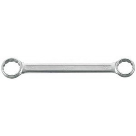 Clé polygonale double, droite, acier au chrome-vanadium, Cote s/plats : 25 x 28 mm, Long. 264 mm