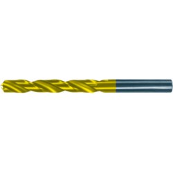 Foret hélicoïdal avec queue cylindrique, en acier à coupe rapide, type N, DIN 338, surface avec revêtement TiN, Ø h8 : 1,50 mm, Long. totale 40 mm