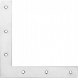Equerre Penture volet porte 250x250mm  chromé brillant