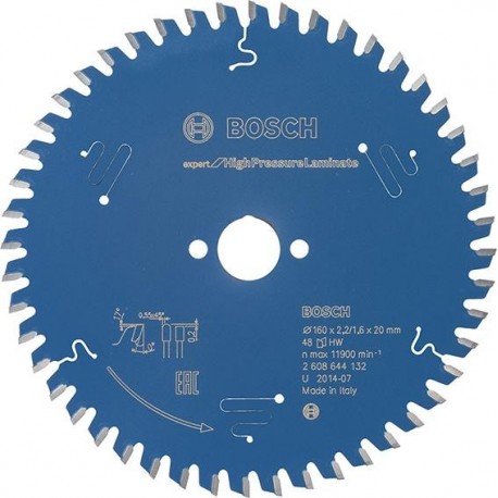 Lame de scie circulaire.Expert HPL160x2,2x20mm Z48 TF Bosch