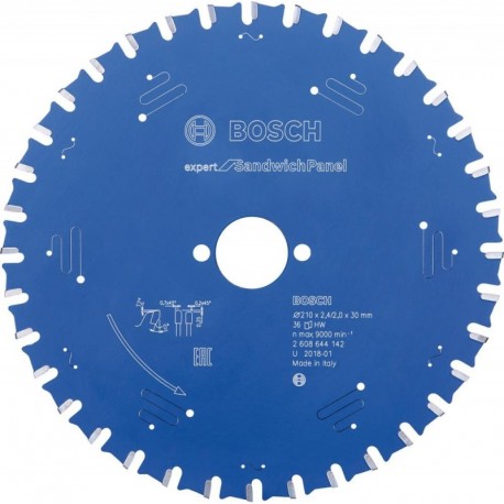 Lame de scie circulaire.Expert SP 210x2,4x30mm Z36 TF Bosch