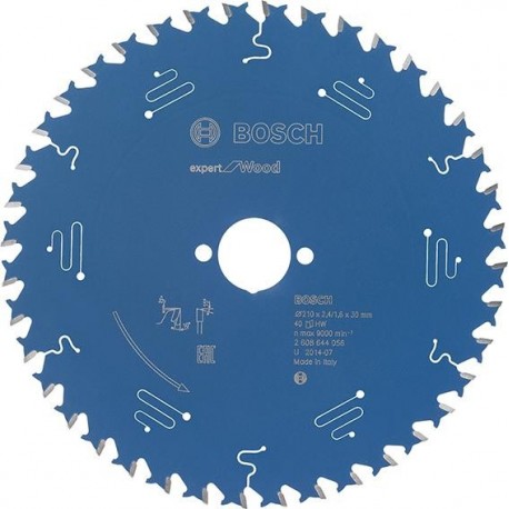Lame de scie circulaire.Expert W 210x2,4x30mm Z40 W Bosch