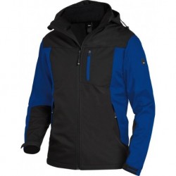 Veste de travail Jannik, Softshell,  Taille  XL, bleu roi/noir