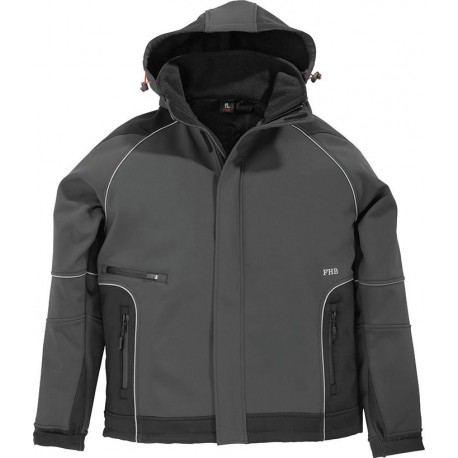 Veste de travail Walter, Softshell,  Taille  L, anthracite/noir