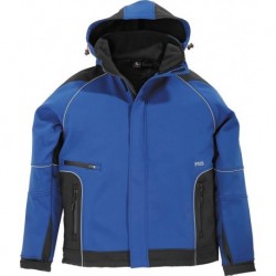 Veste de travail Walter, Softshell,  Taille  L, bleu roi/noir