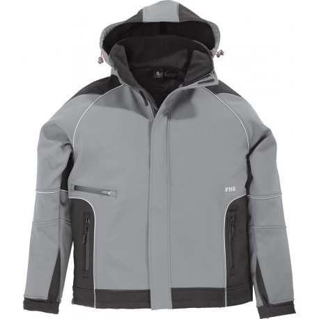 Veste de travail Walter, Softshell,  Taille  M, gris/noir