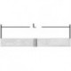Charnière bande 35x2,5x300mm chromé brillant