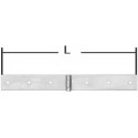 Charnière bande 35x2,5x400mm chromé brillant