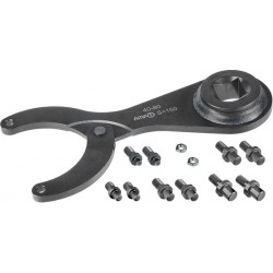 Jeu de clés à ergots articulées pour clé dynamométrique, Capacité de serrage : 40-80 mm, Ø du tenon 4 5 6 7 8 mm