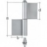 Charnière double 2350/K04/120 mm (Par 10)