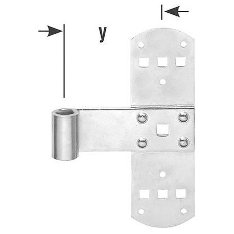 Gond D13 x160mm  chromé brillant