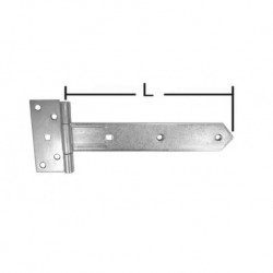 Penture volet 35x2,5x300mm chromé brillant