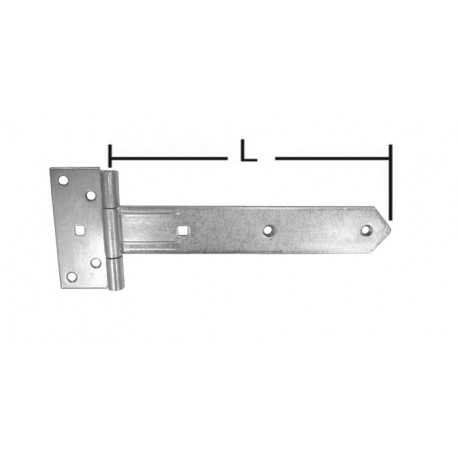 Penture volet 35x2,5x400mm chromé brillant
