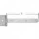 Penture volet 40x3,5x400mm chromé brillant