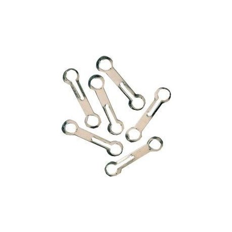 Fermoir chaine 3,6mm Laiton chromé (Par 100)