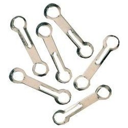 Fermoir chaine 4,5mm Laiton chromé (Par 100)