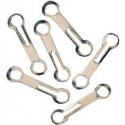 Fermoir chaine 4,5mm Laiton chromé (Par 100)