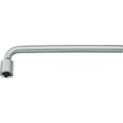 Clé coudée à douille 4 pans, Cote s/plats : 12 mm, Long. 215 mm