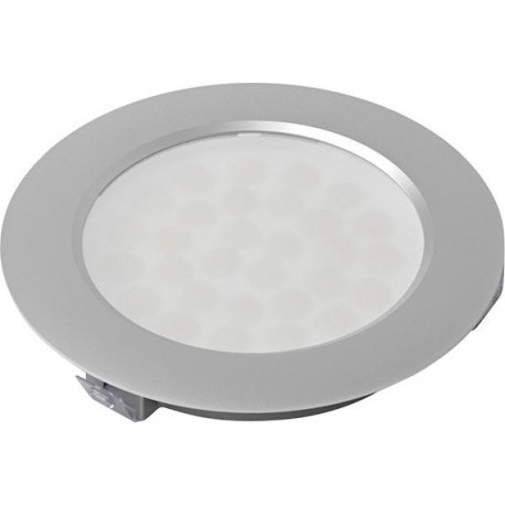 Spot EcoPower L acier inoxidable Opt.,ww, 12V, 3.2W, 1,8m