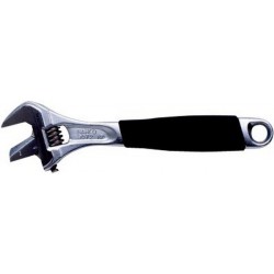 Clé à molette, mâchoire infér. tournante, Dimensions : 8 pouces, Long. 208 mm, Cote s/plats 28 mm