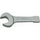 Clé plate à frapper, Cote s/plats : 65 mm, Long. 350 mm, Épais. : de la fourche a 28,0 mm