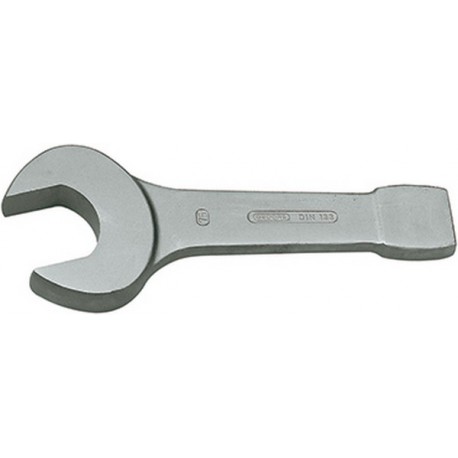Clé plate à frapper, Cote s/plats : 90 mm, Long. 455 mm, Épais. : de la fourche a 39,0 mm