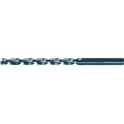 Foret hélicoïdal avec queue cylindrique longue, en acier à coupe rapide à 5 % de cobalt, type RTF, DIN 340, profil rectifié, surface sans revêtement, Ø h8