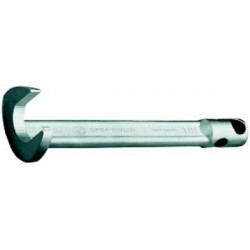 Clé à griffe, Cote s/plats : 16 mm, Long. 200 mm, Pour broche 10 mm, Épais. : de la fourche : 6 mm
