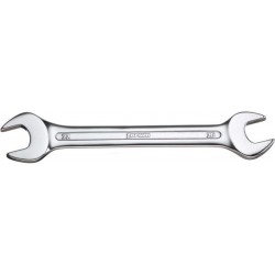 Clé plate double, poli, Cote s/plats : 8 x 9 mm, Long. 142 mm