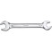 Clé plate double, poli, Cote s/plats : 14 x 15 mm, Long. 187 mm