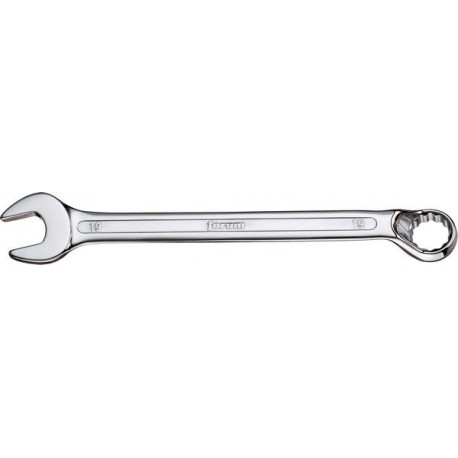 Clé mixte, DIN 3113 B, poli, Cote s/plats : 19 mm, Long. 255 mm