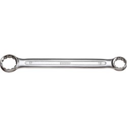 Clé polygonale double coudée, DIN 837 B, poli, Cote s/plats : 24 x 27 mm, Long. 263 mm