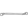 Clé polygonale double coudée, DIN 838, poli, Cote s/plats : 18 x 19 mm, Long. 263 mm
