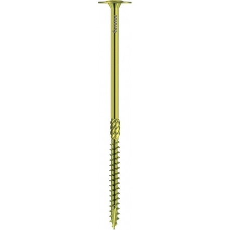Vis Paneltwistec tête bombée, acier galvanisé jaune TX 40 8,0 x 180 mm (Par 50)