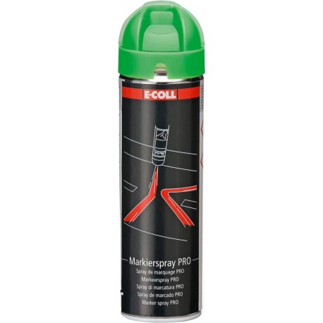 Spray de marquage vert 500ml E-COLL (Par 12)