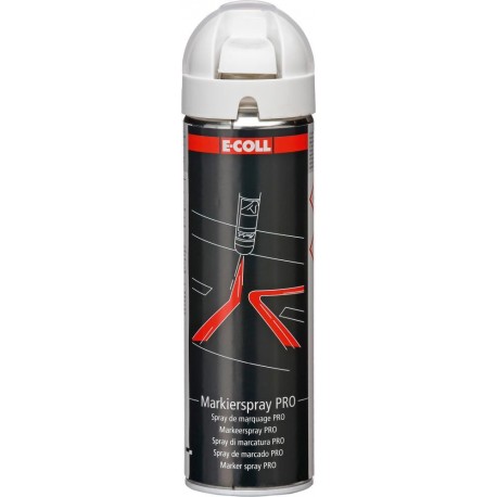 Spray de marquage Blanc 500ml E-COLL (Par 12)
