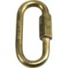 Mousqueton à visser zingué jaune  10,0mm (Par 25)