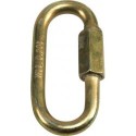 Mousqueton à visser zingué jaune  4,0mm (Par 100)