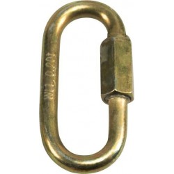 Mousqueton à visser zingué jaune  6,0mm (Par 100)